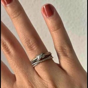 David Yurman crossover ring size 6